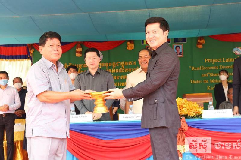 ស្រុកគិរីវង់ ខេត្តតាកែវទទួលបានគម្រោង២ក្នុងថវិកា៨៧ម៉ឺនដុល្លារក្រោមមូលនិធិមេគង្គ-ឡានឆាង